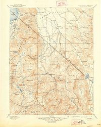 Markleeville 1893 topographic map thumbnail