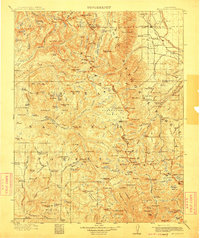Mt. Goddard 1912 topographic map thumbnail