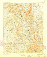Mt. Goddard 1912 topographic map thumbnail