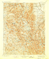 Mt. Goddard 1912 topographic map thumbnail