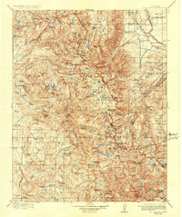 Mt. Goddard 1912 topographic map thumbnail