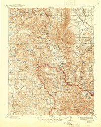 Mt. Goddard 1912 topographic map thumbnail