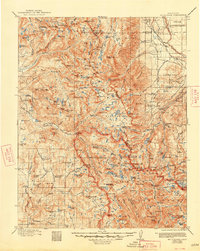 Mt. Goddard 1912 topographic map thumbnail