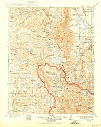 Mt. Goddard 1912 topographic map thumbnail
