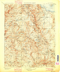 Mt. Lyell 1901 topographic map thumbnail