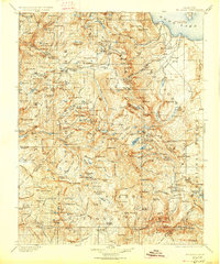 Mt. Lyell 1901 topographic map thumbnail