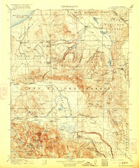 Mt. Morrison 1914 topographic map thumbnail