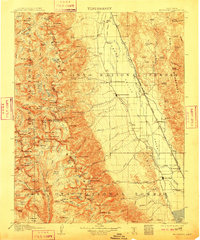 Mt. Whitney 1907 topographic map thumbnail