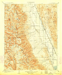 Mt. Whitney 1907 topographic map thumbnail