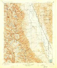 Mt. Whitney 1907 topographic map thumbnail