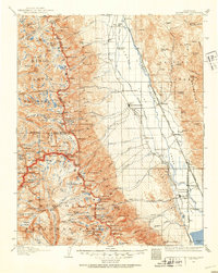 Mt. Whitney 1937 topographic map thumbnail