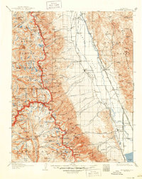 Mt. Whitney 1907 topographic map thumbnail