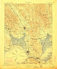 Napa 1902 topographic map thumbnail