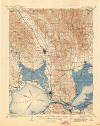 Napa 1902 topographic map preview