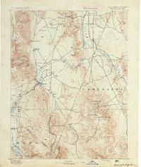 Wellington 1891 topographic map thumbnail