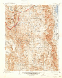 Olancha 1907 topographic map thumbnail