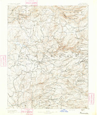 Placerville 1891 topographic map thumbnail