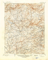 Placerville 1893 topographic map preview