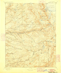 Pyramid Peak 1896 topographic map thumbnail