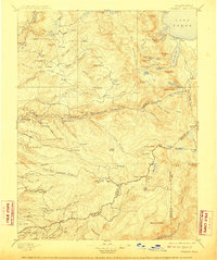 Pyramid Peak 1896 topographic map thumbnail