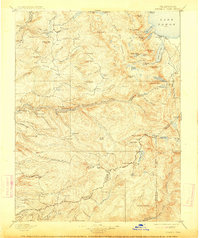 Pyramid Peak 1896 topographic map thumbnail