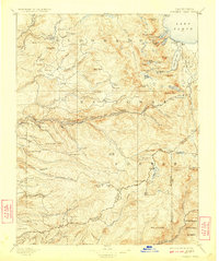 Pyramid Peak 1896 topographic map thumbnail