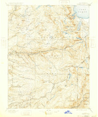 Pyramid Peak 1896 topographic map thumbnail