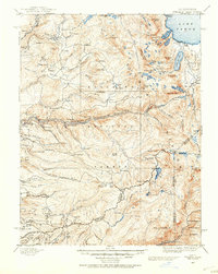 Pyramid Peak 1889 topographic map thumbnail