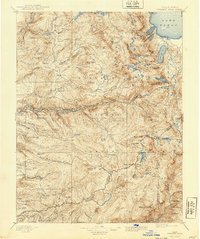 Pyramid Peak 1896 topographic map thumbnail