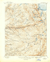 Pyramid Peak 1896 topographic map thumbnail