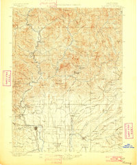 Redding 1901 topographic map thumbnail
