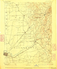 Sacramento 1892 topographic map thumbnail