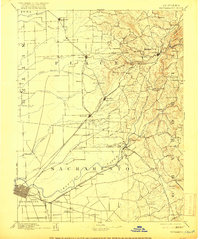Sacramento 1892 topographic map thumbnail