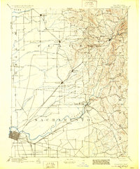 Sacramento 1892 topographic map thumbnail