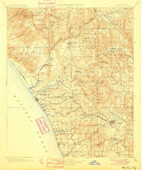 San Luis Rey 1901 topographic map thumbnail