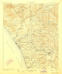 San Luis Rey 1901 topographic map thumbnail