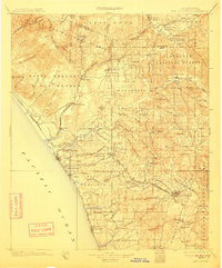 San Luis Rey 1901 topographic map thumbnail