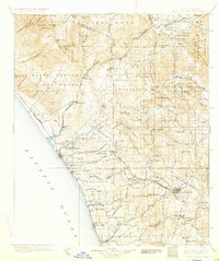 San Luis Rey 1901 topographic map thumbnail