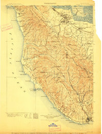 Santa Cruz 1902 topographic map preview