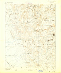 Smartsville 1888 topographic map thumbnail