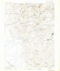 Smartsville 1891 topographic map thumbnail