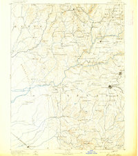 Smartsville 1892 topographic map thumbnail