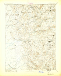 Smartsville 1894 topographic map thumbnail