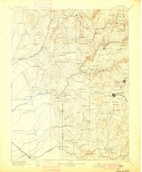 Smartsville 1895 topographic map thumbnail