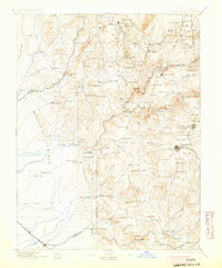 Smartsville 1895 topographic map thumbnail