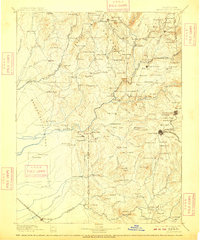 Smartsville 1895 topographic map thumbnail