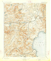 Truckee 1895 topographic map thumbnail