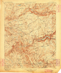 Yosemite 1900 topographic map thumbnail