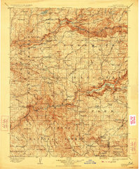 Yosemite 1909 topographic map thumbnail