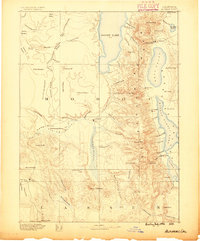 Alturas 1886 topographic map thumbnail